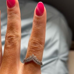 Pandora wishbone ring